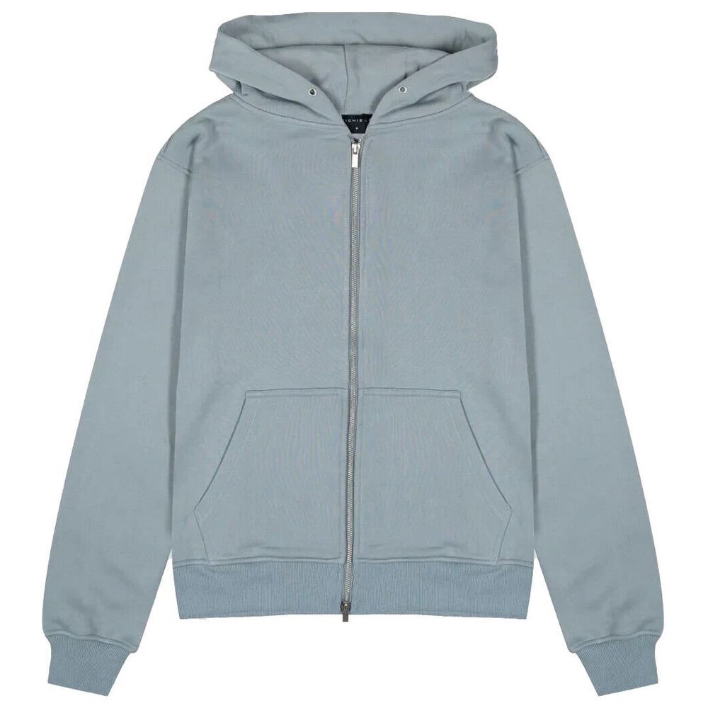 NWT Richie Le Collection DOUBLE ZIP DAILY HOODIE -‎ SLATE BLUE sz.M Sweatshirt